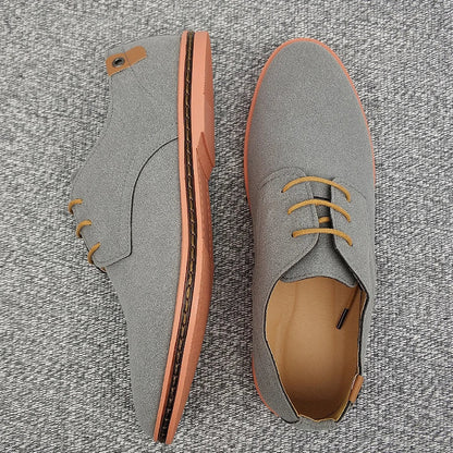 Men's Suede Oxford Shoes, Breathable