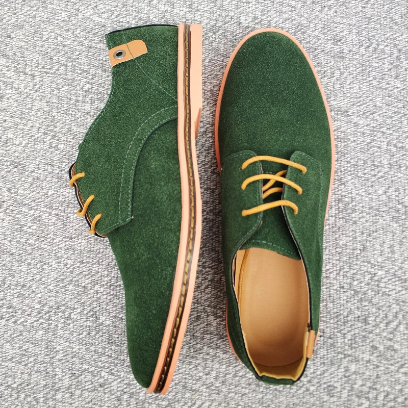 Men's Suede Oxford Shoes, Breathable