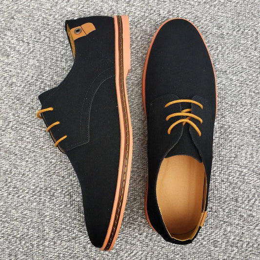 Men's Suede Oxford Shoes, Breathable