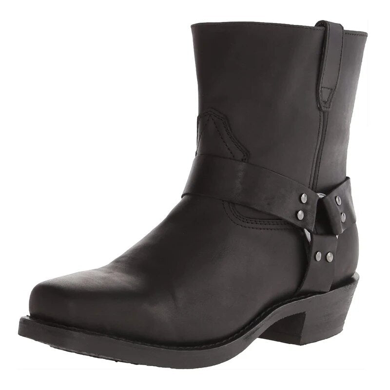 Men's Vintage Cowboy Boots, Lightweight and Comfortable