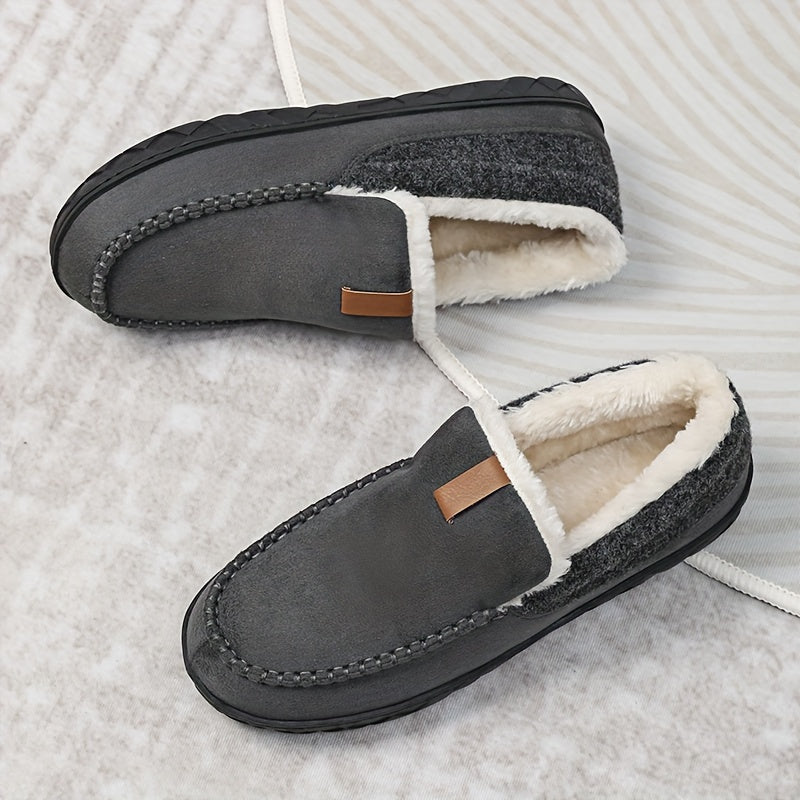 Men's Wool Loafer Slippers for Winter