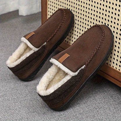 Men's Wool Loafer Slippers for Winter