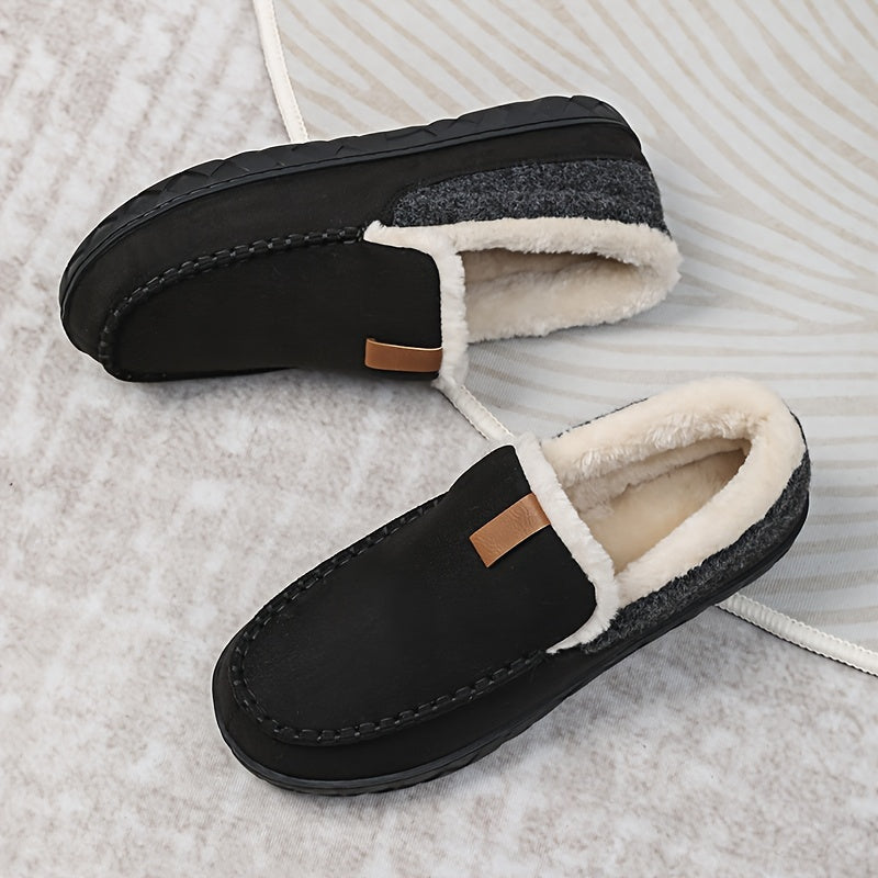 Men's Wool Loafer Slippers for Winter