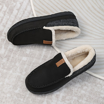 Men's Wool Loafer Slippers for Winter