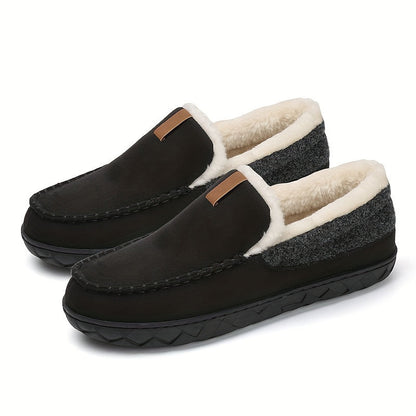 Men's Wool Loafer Slippers for Winter