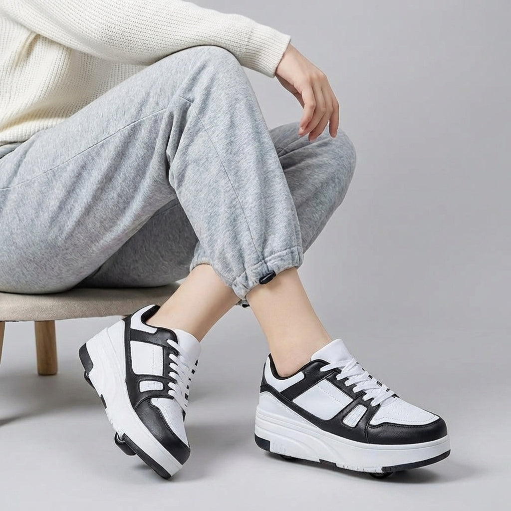 Sport Shoes with Detachable Wheels