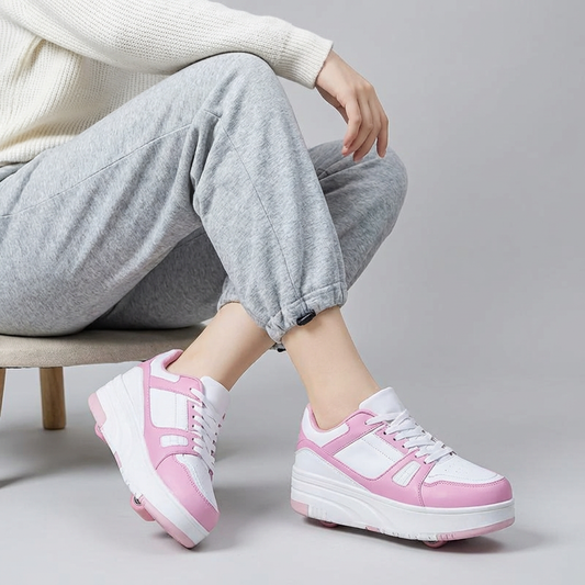 Sport Shoes with Detachable Wheels