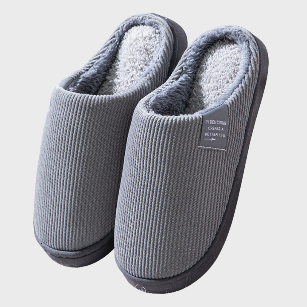 Unisex Warm Fluffy Indoor Slippers