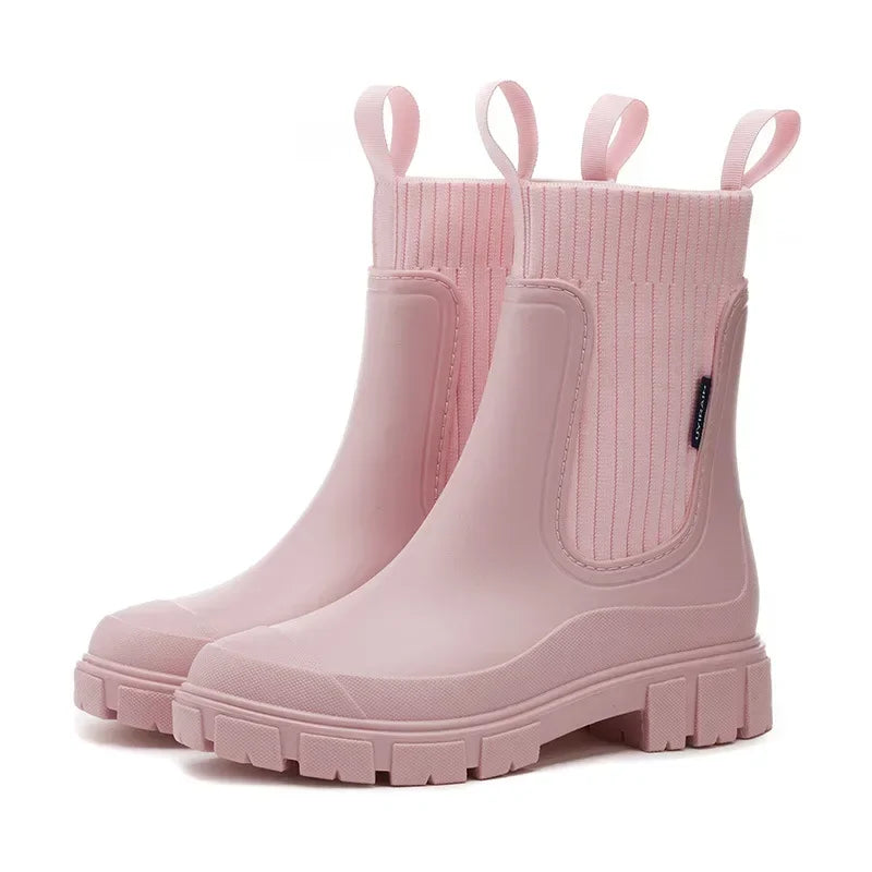 Waterproof Women's Chelsea Boots with Non-Slip Sole