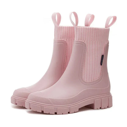 Waterproof Women's Chelsea Boots with Non-Slip Sole
