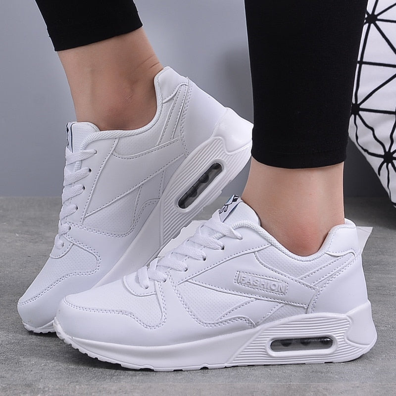 Women's Chunky-Sole Sneakers with Decorative Motif