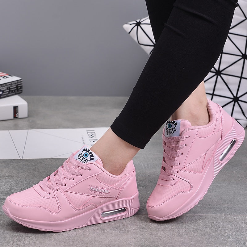 Women's Chunky-Sole Sneakers with Decorative Motif