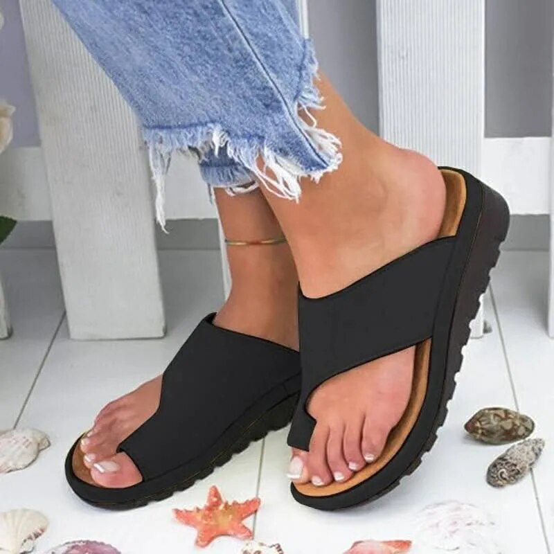 Women's Comfort Slides with Flat Sole