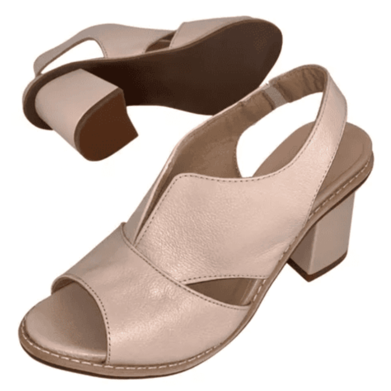Women's Elegant Block-Heel Sandals with Adjustment