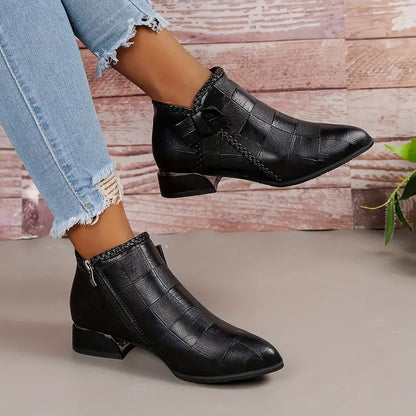 Women's Elegant Low-Heel Ankle Boots