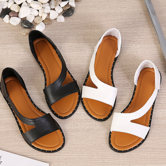 Women's Flat Leather Everyday Sandals