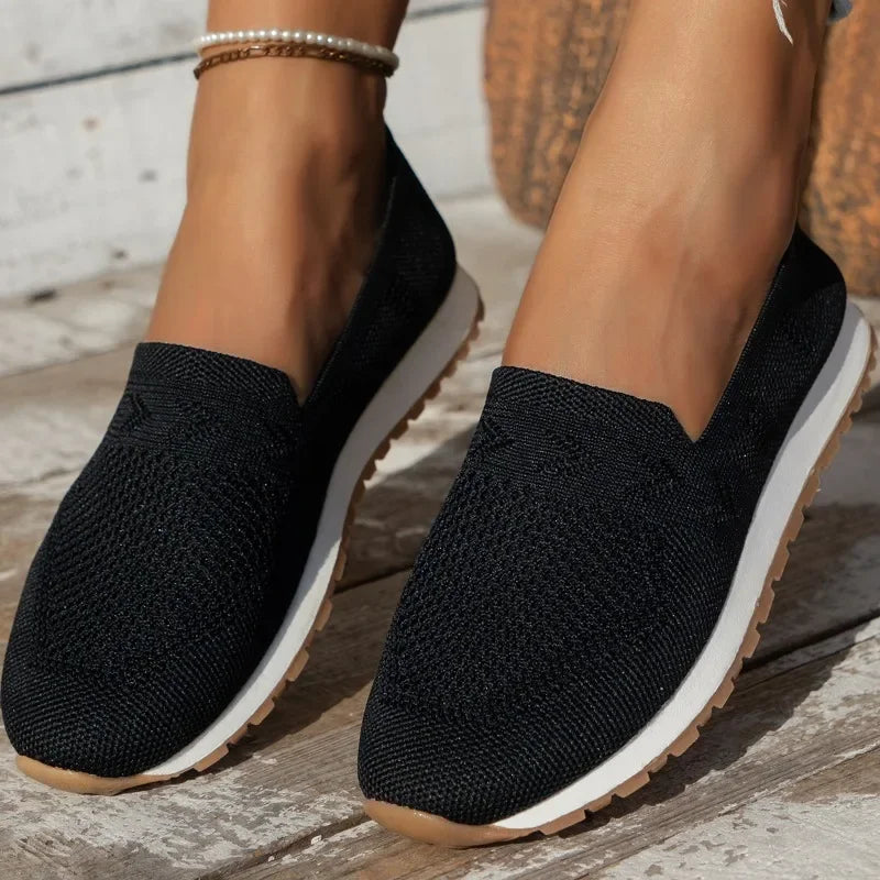 Women's Knit Slip-On Loafers, Lightweight