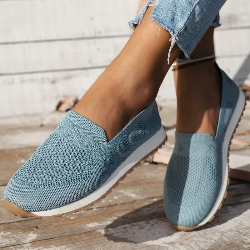 Women's Knit Slip-On Loafers, Lightweight