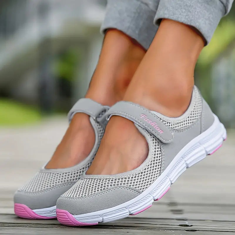 Women's Knit Sneakers with Velcro