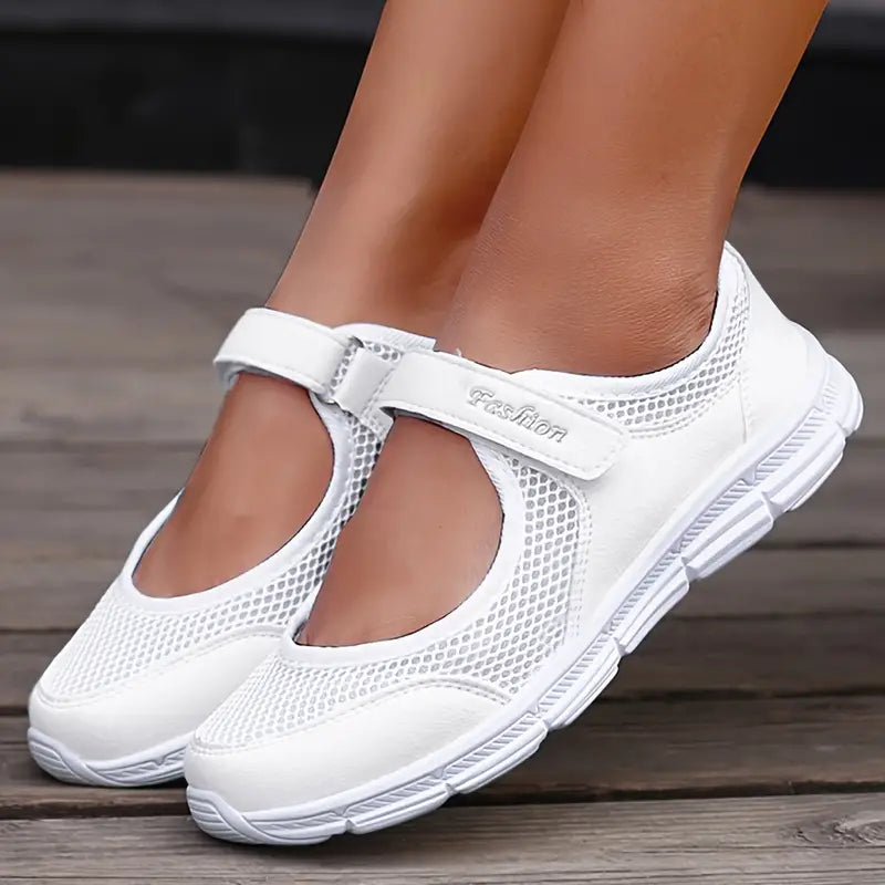 Women's Knit Sneakers with Velcro