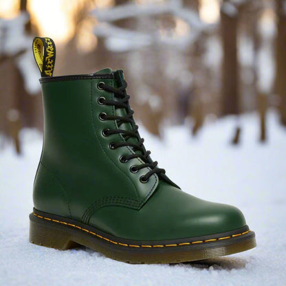 Women's Lace-Up Ankle Boots with a Sturdy Sole