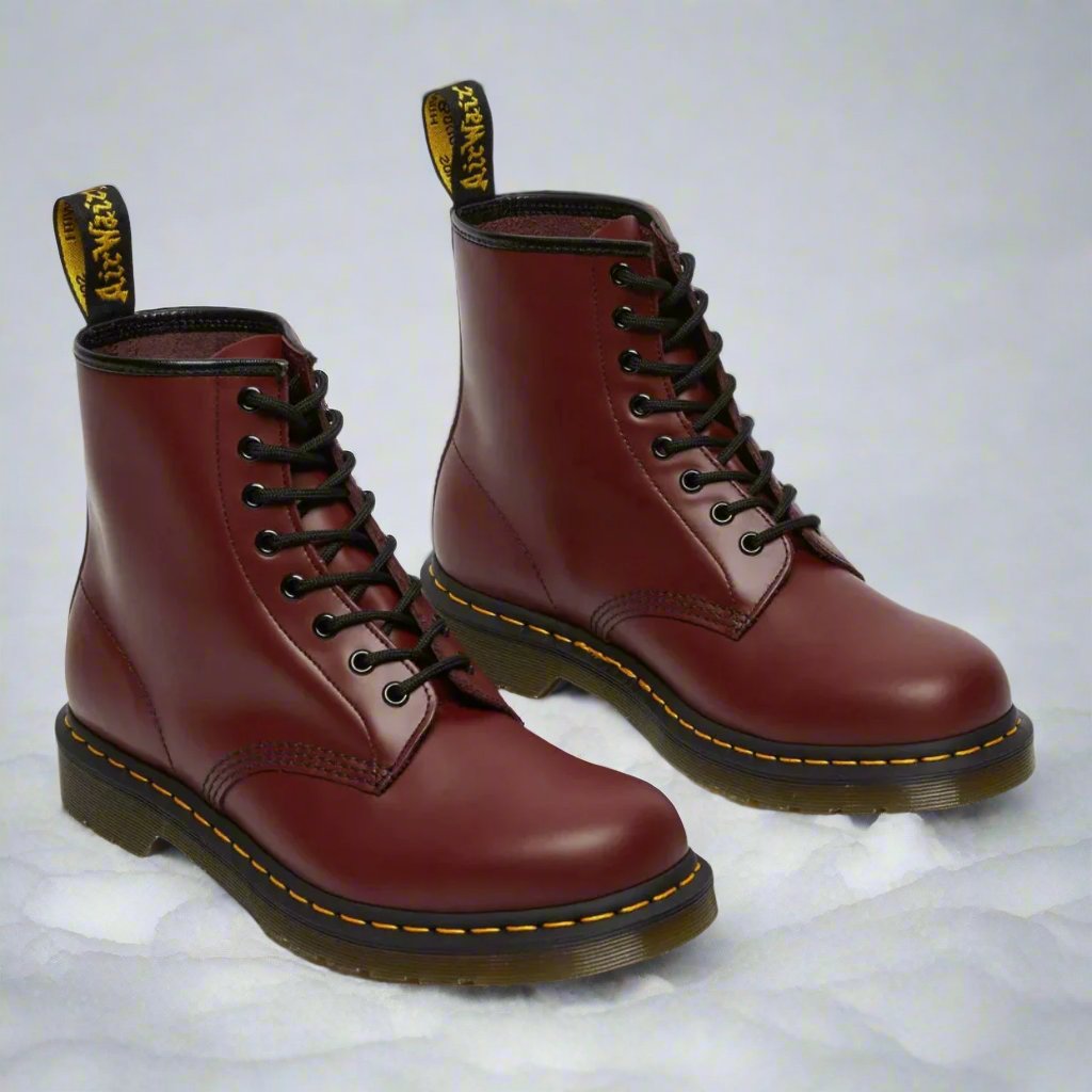 Women's Lace-Up Ankle Boots with a Sturdy Sole