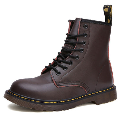 Women's Lace-Up Ankle Boots with a Sturdy Sole