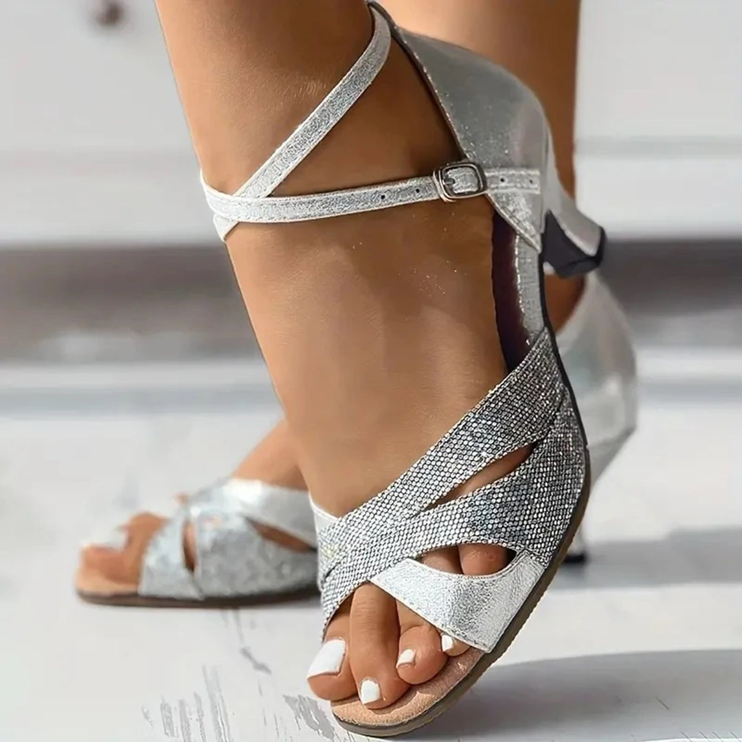 Women's Latin Dance Shoes with Suede Sole