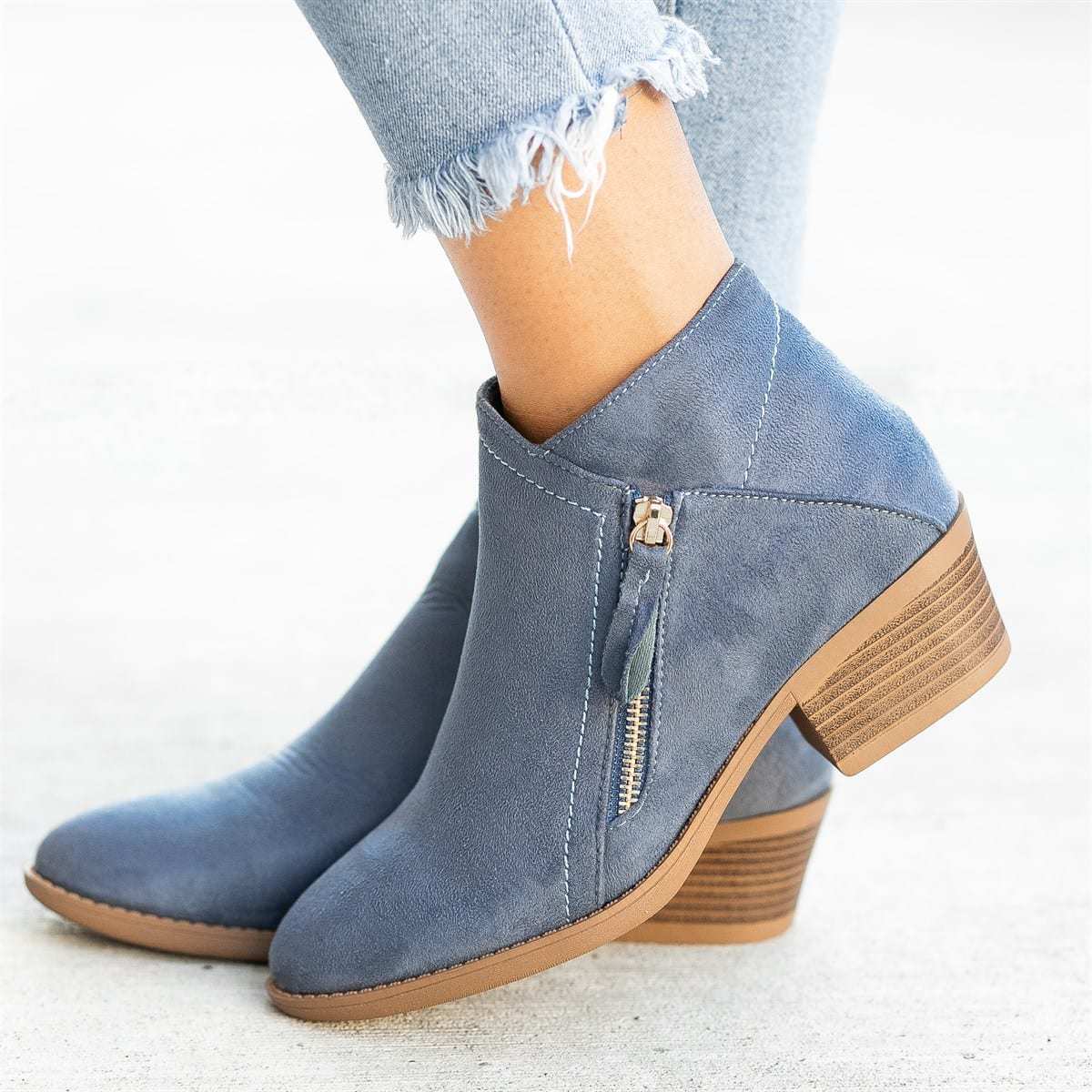Women's Leather Ankle Boots with Orthopedic Support