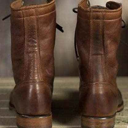 Women's Leather Boots with a Classic Design