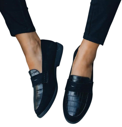 Women's Leather Loafers with a Smooth Finish