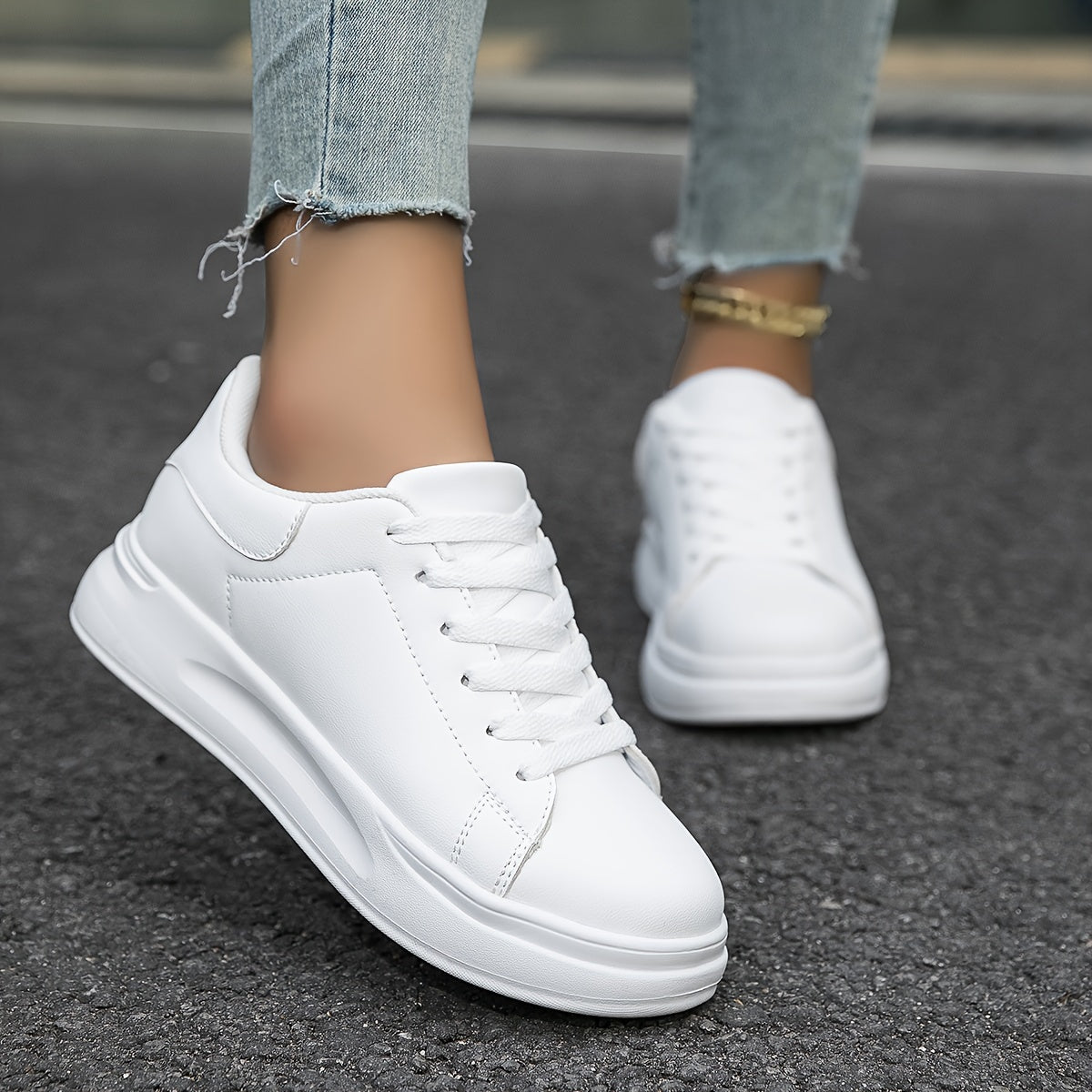 Women's Leather Sneakers, Lightweight and Stylish