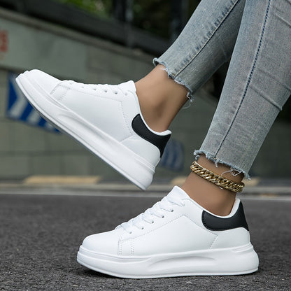 Women's Leather Sneakers, Lightweight and Stylish
