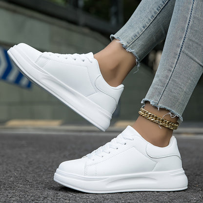 Women's Leather Sneakers with Orthopedic Support