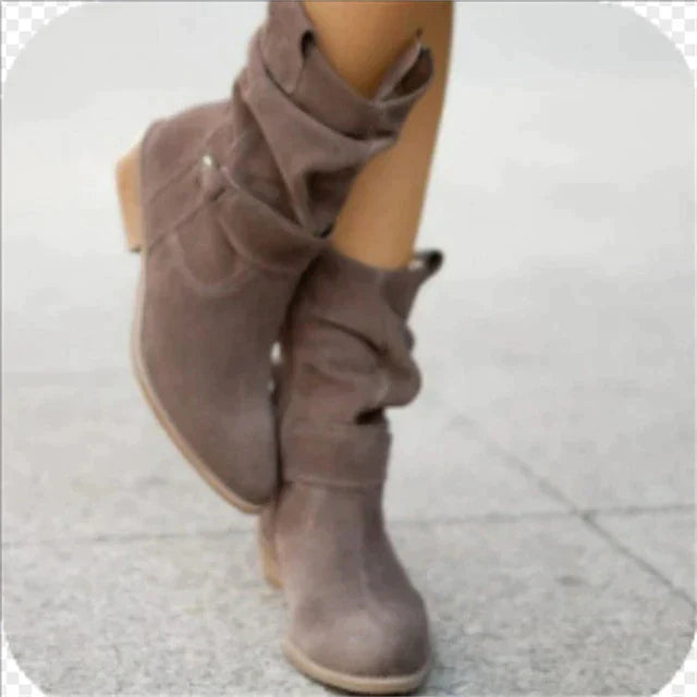 Women's Low Ankle Boots in Winter Style
