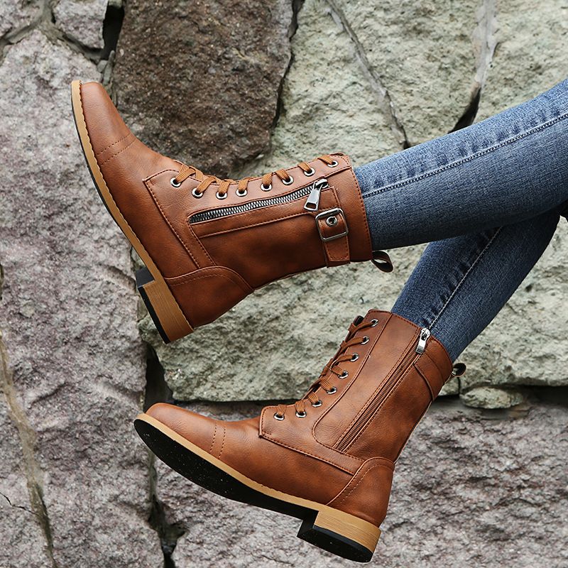 Women's Orthopedic Ankle Boots with Zip