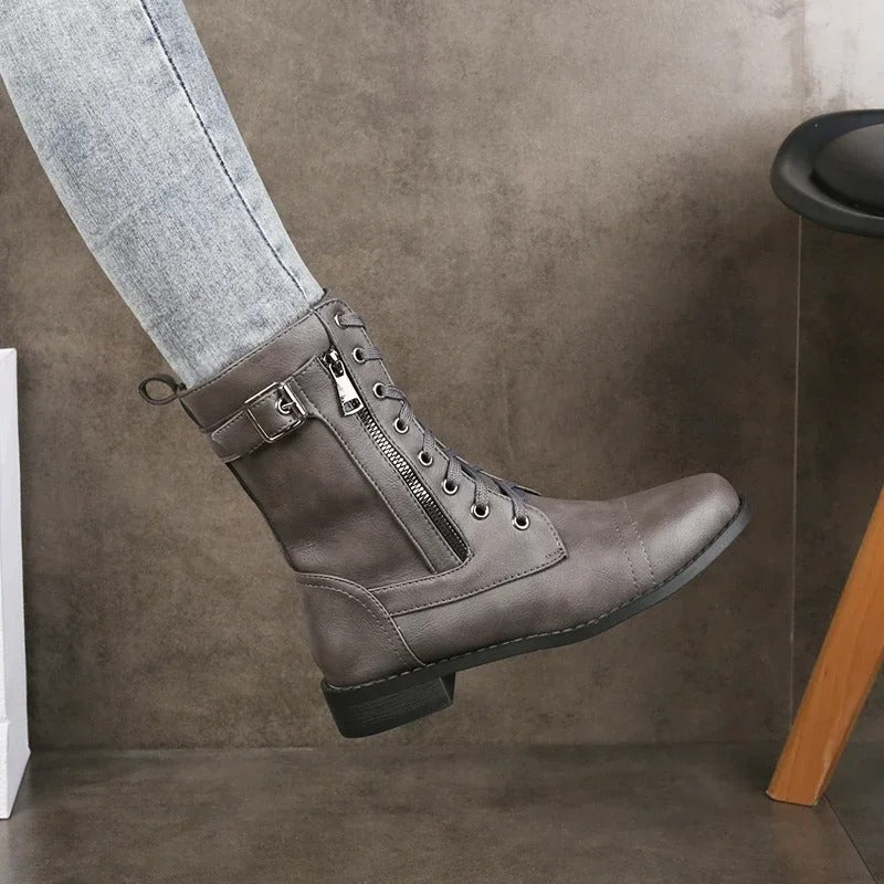 Women's Orthopedic Ankle Boots with Zip