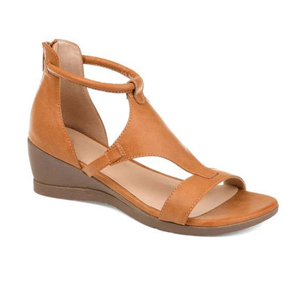Women's Orthopedic Heeled Sandals with Strap