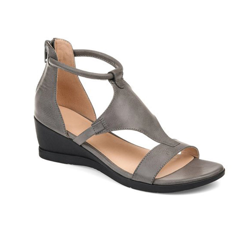 Women's Orthopedic Heeled Sandals with Strap