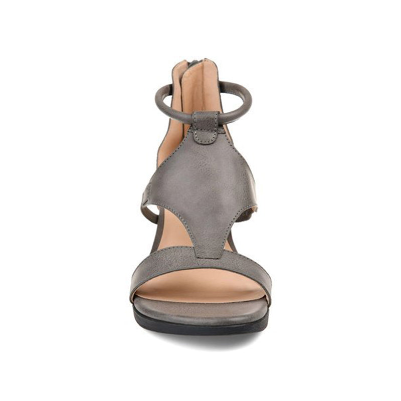 Women's Orthopedic Heeled Sandals with Strap