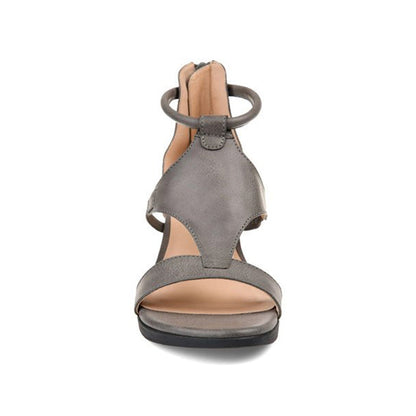 Women's Orthopedic Heeled Sandals with Strap