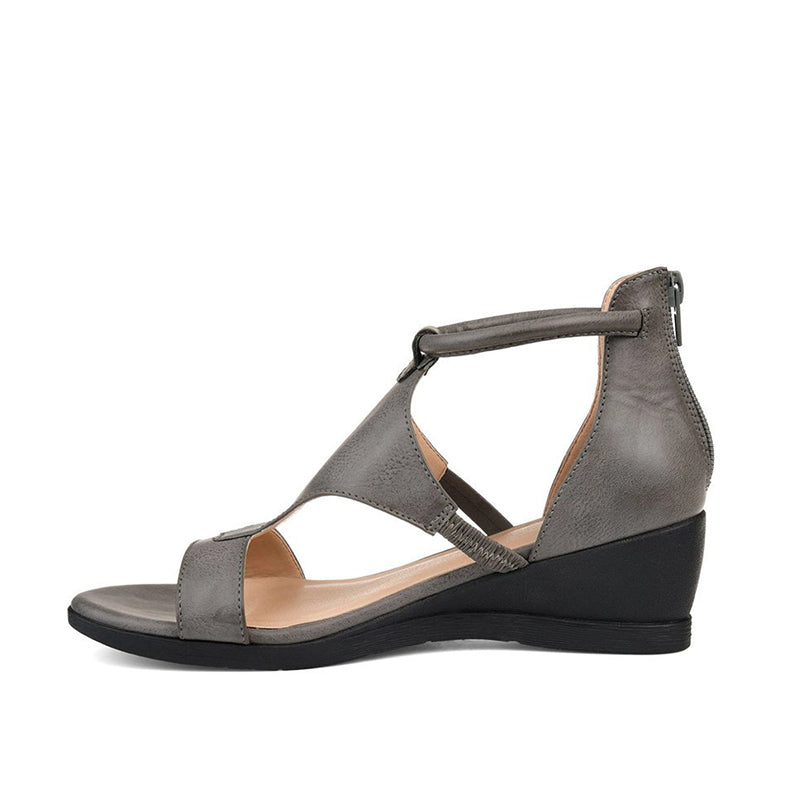 Women's Orthopedic Heeled Sandals with Strap