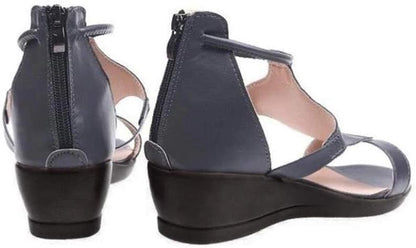 Women's Orthopedic Heeled Sandals with Strap