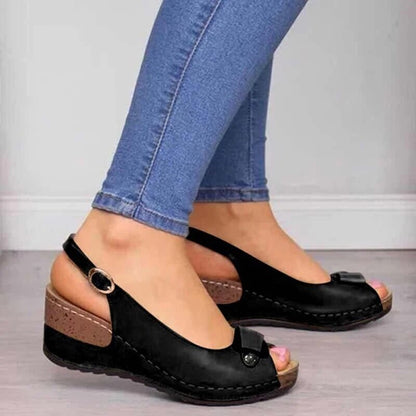 Women's Orthopedic Heeled Sandals with Support
