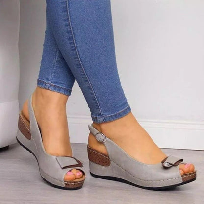 Women's Orthopedic Heeled Sandals with Support