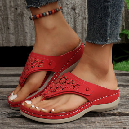 Women's Orthopedic Leather Hiking Sandals