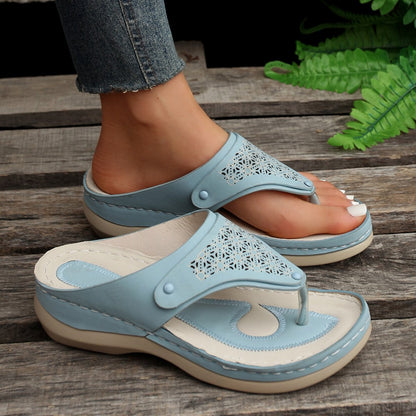 Women's Orthopedic Leather Hiking Sandals