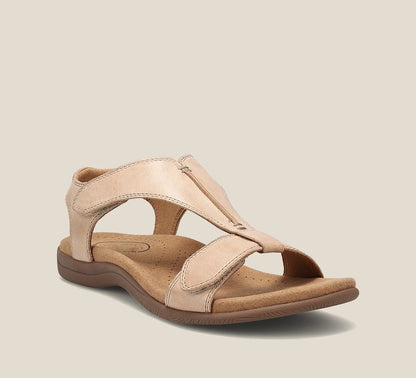 Women's Orthopedic Leather Sandals with Anatomical Insole