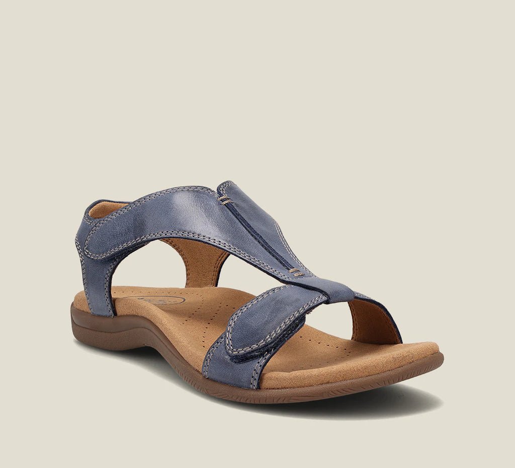 Women's Orthopedic Leather Sandals with Anatomical Insole