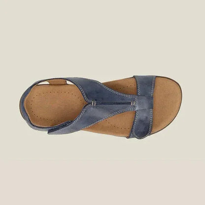 Women's Orthopedic Leather Sandals with Anatomical Insole